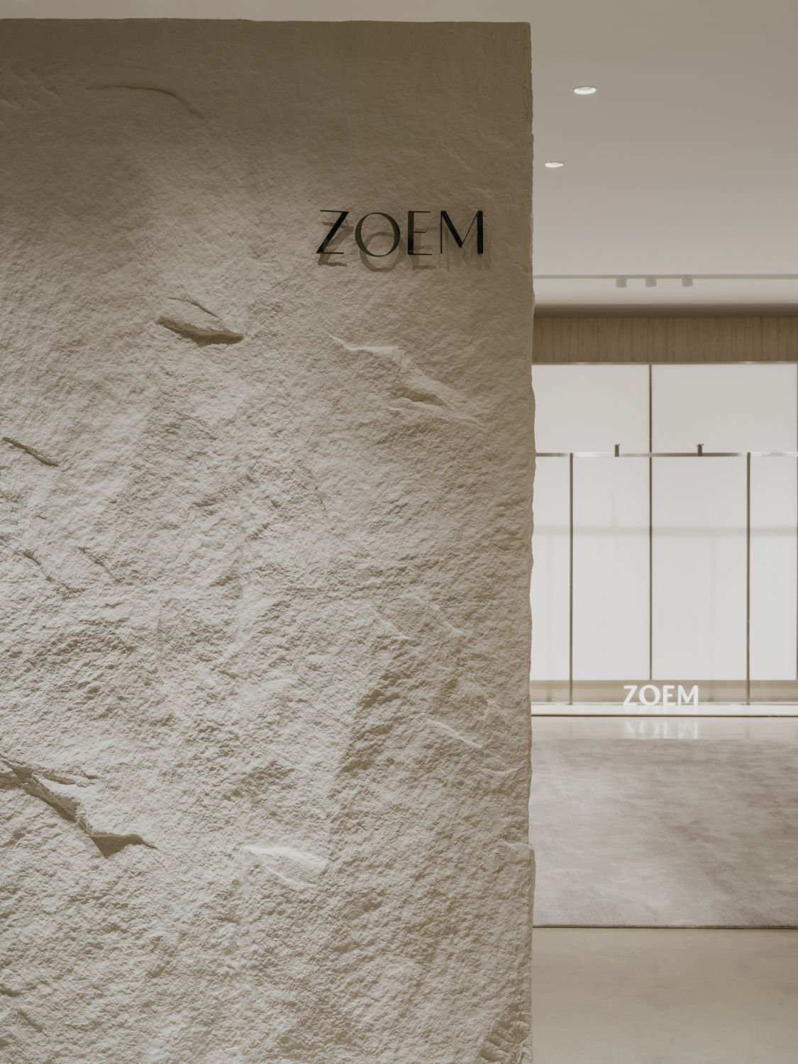 Flexible stone veneer applied to a feature wall